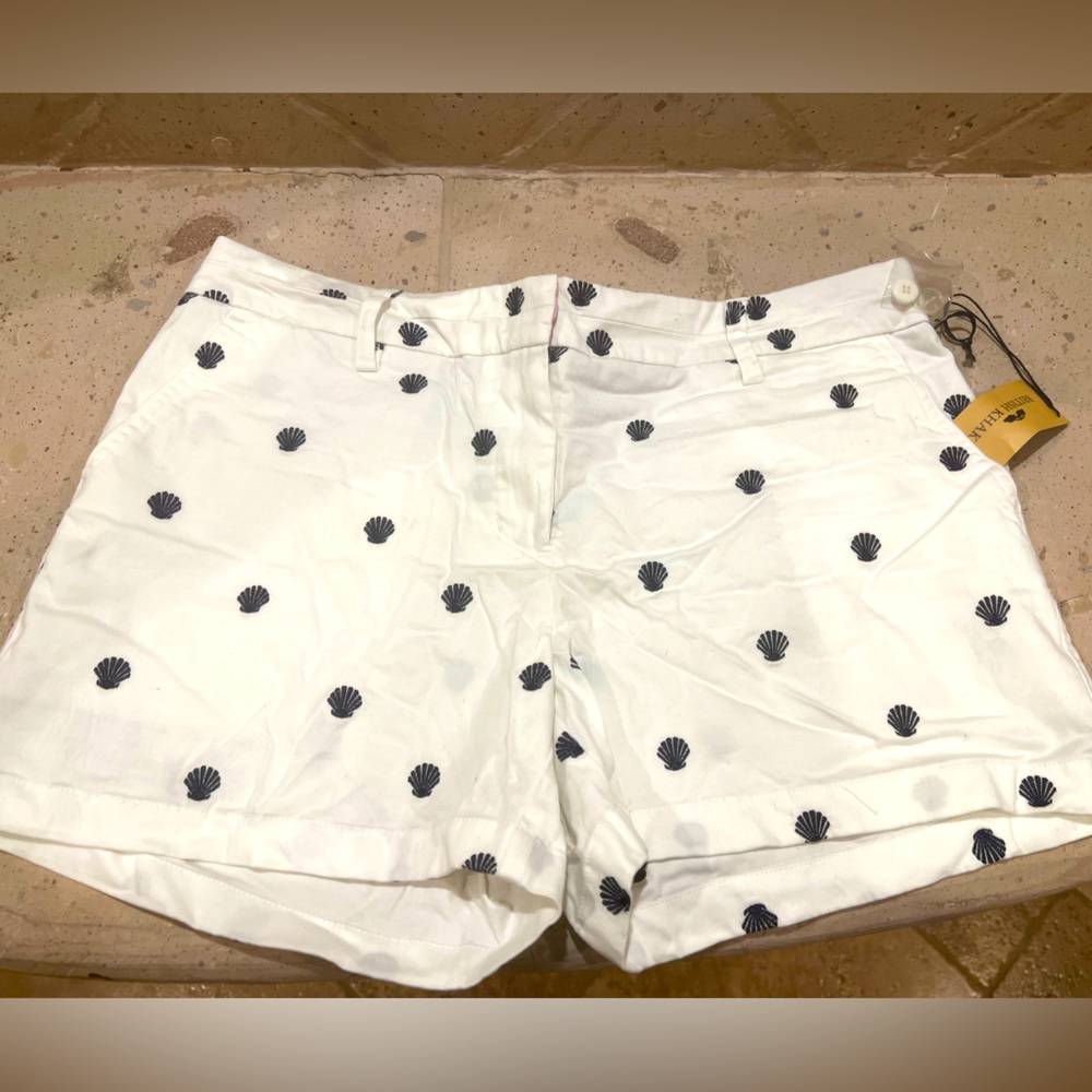 White Khaki Shorts